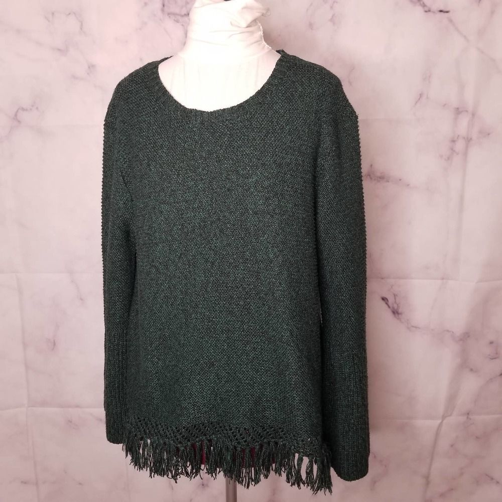 ANTHROPOLOGIE John + Jenn green sweater M
